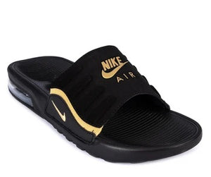 NIKE AIR MAX CAMDEN SLIDE BLACK GOLD