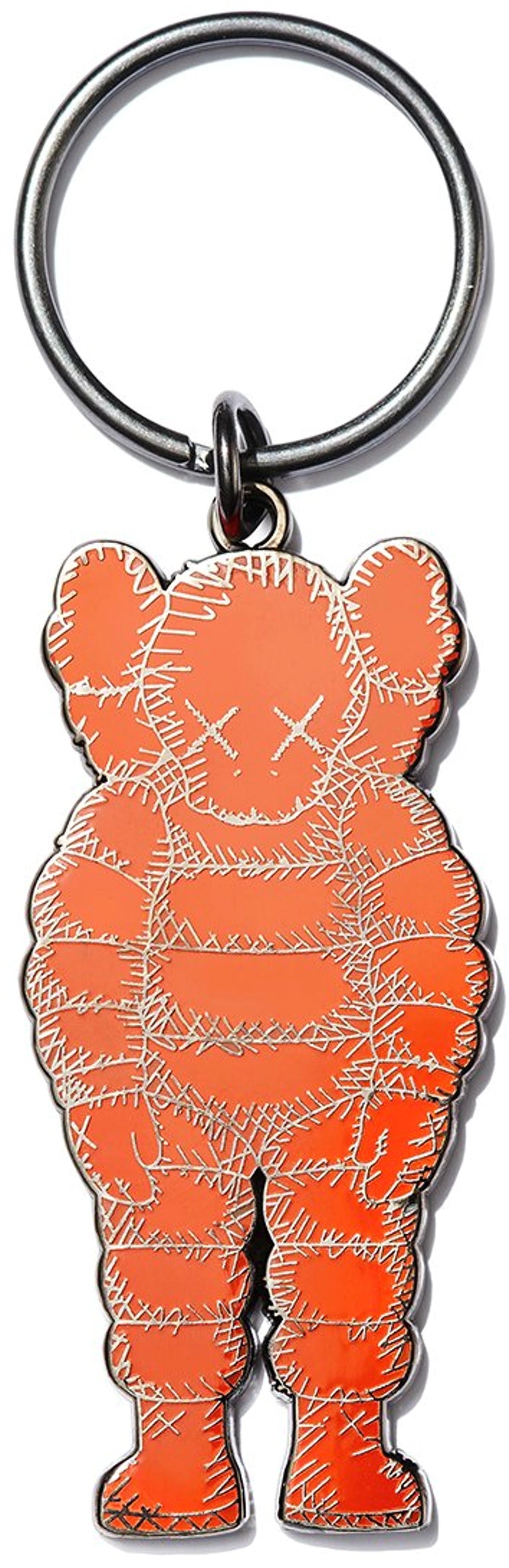 KAWS Brooklyn Museum WHAT PARTY Keyring Orange