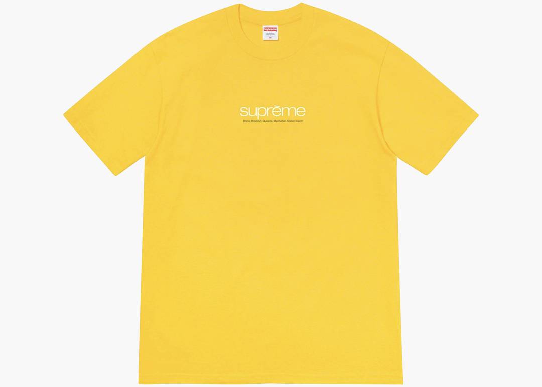 Supreme Five Boroughs Tee Yellow