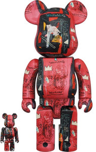 Bearbrick Andy Warhol x JEAN-MICHEL BASQUIAT #1 100% & 400% Set