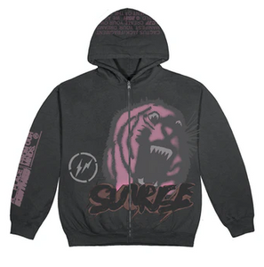 Travis Scott Cactus Jack For Fragment Sunrise Zip Up HoodieBlack