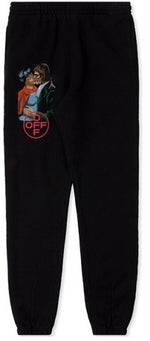 Load image into Gallery viewer, Off-White Black &#39;Kissing&#39; Sweatpants
