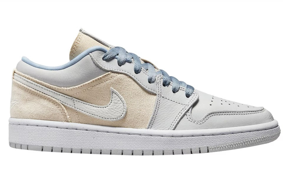 Jordan 1 Low Canvas Grey Cream (W)