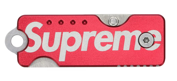 Supreme Quiet Carry Knife Red