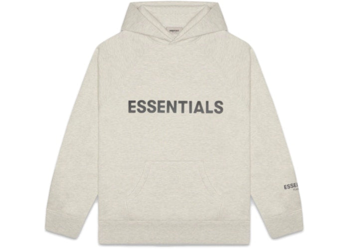 FEAR OF GOD 3D Silicon Applique Pullover Hoodie Oatmeal Heather