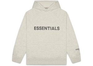 FEAR OF GOD 3D Silicon Applique Pullover Hoodie Oatmeal Heather