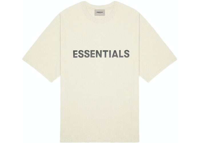 FEAR OF GOD ESSENTIALS 3D Silicon Applique Boxy T-Shirt Buttercream