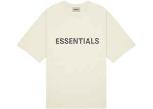 FEAR OF GOD ESSENTIALS 3D Silicon Applique Boxy T-Shirt Buttercream