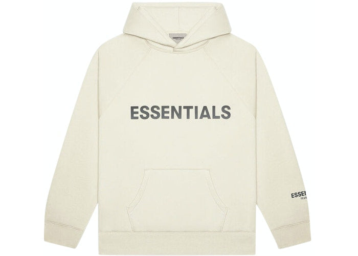 FEAR OF GOD ESSENTIALS 3D Silicon Applique Pullover Hoodie Buttercream