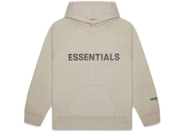 FEAR OF GOD ESSENTIALS Pullover Hoodie Applique Logo Olive/Khaki