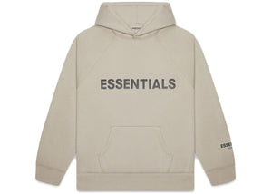 FEAR OF GOD ESSENTIALS Pullover Hoodie Applique Logo Olive/Khaki