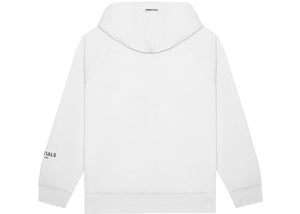 FEAR OF GOD ESSENTIALS 3D Silicon Applique Pullover Hoodie White