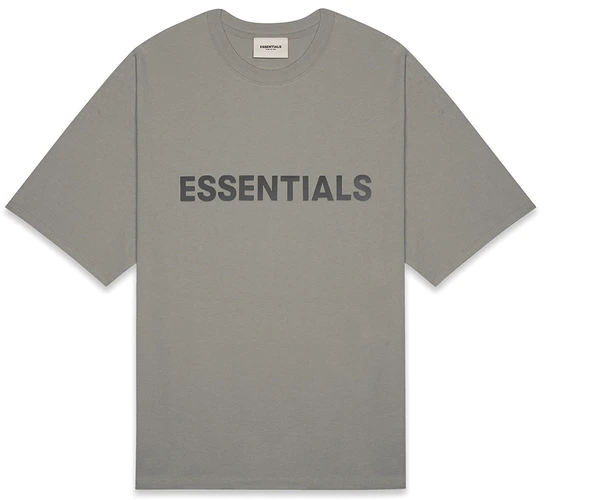 Fear of God Essentials Boxy T-Shirt Applique Logo Cement