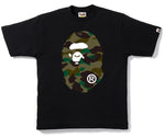 Load image into Gallery viewer, BAPE 1st Camo Big Ape Head Tee Black/Green
