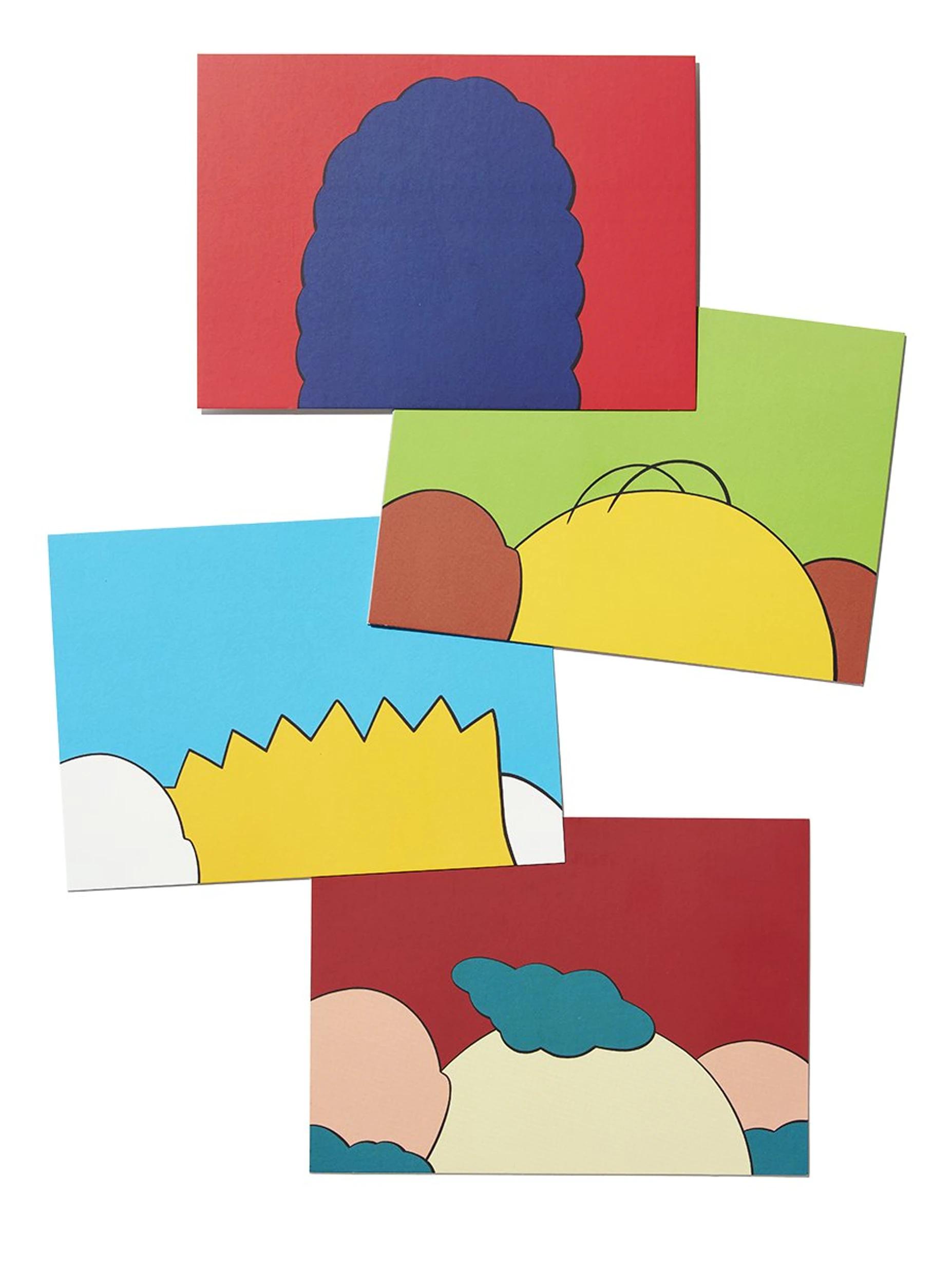 KAWS Brooklyn Museum KIMPSONS Postcard Set of 4