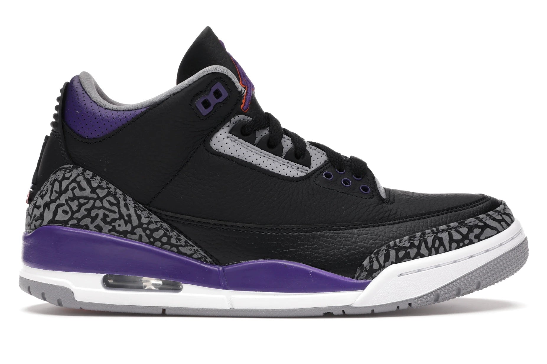 Jordan 3 Retro Black Court Purple