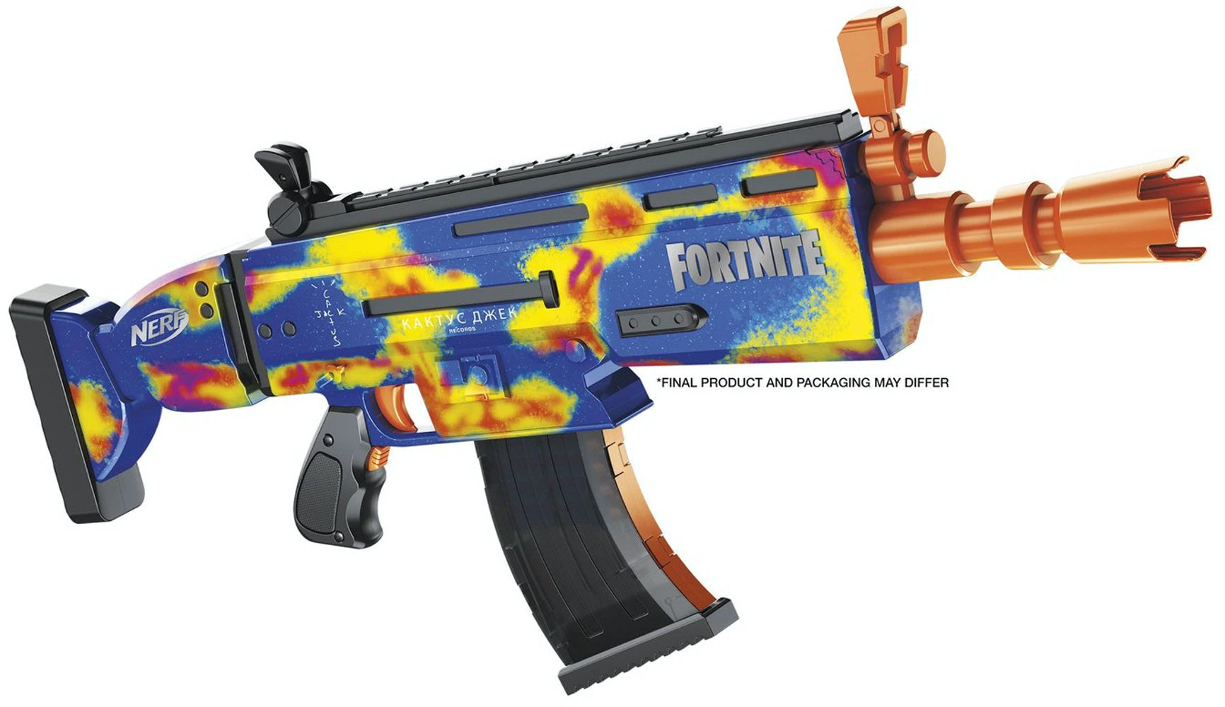 Travis Scott Cactus Jack Fortnite AR-Goosebumps Nerf Elite Dart Blaster