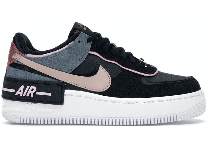 Nike Air Force Shadow Black Light Arctic Pink Claystone Red (W