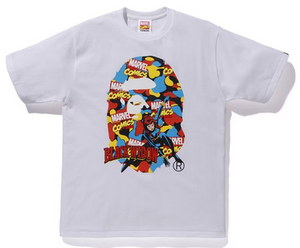 BAPE x Marvel Camo Black Widow Tee White