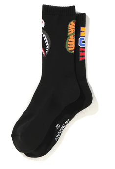 BAPE Shark Socks Black