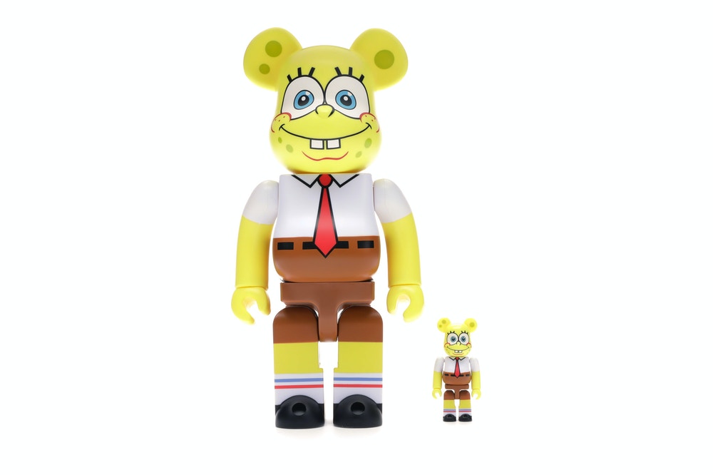 Bearbrick Spongebob 100% & 400% Set Yellow