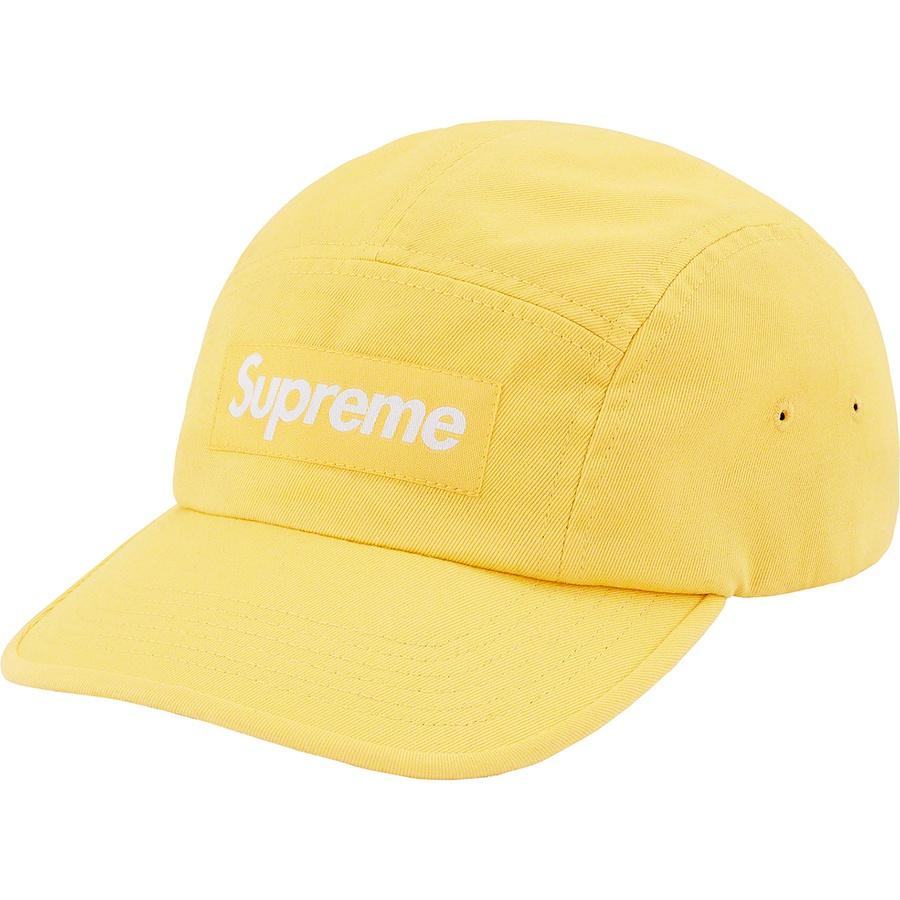 Supreme Washed Chino Twill Camp Cap Light Yellow