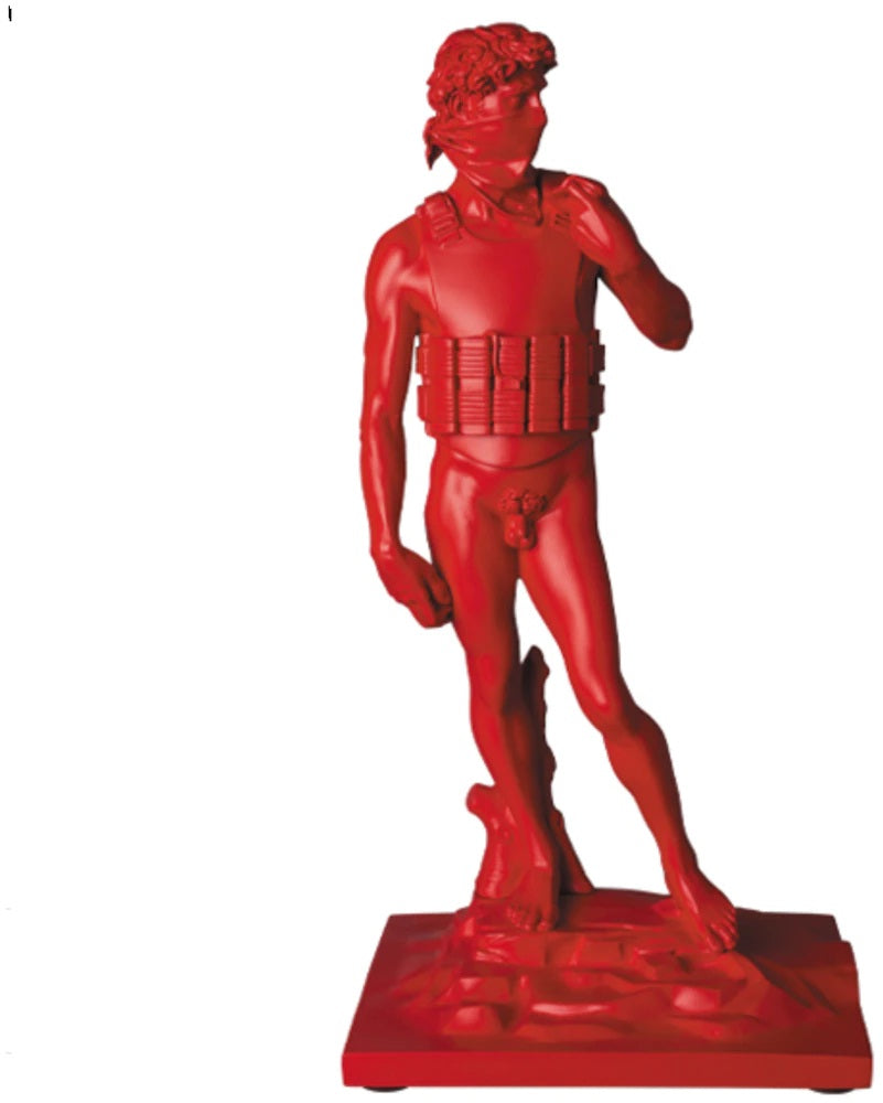 Banksy SUICIDE MAN Figure Red