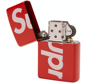 Supreme Logo Zippo Red