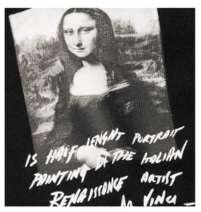 OFF-WHITE Monalisa Graphic Print L/S T-Shirt Black/White/Grey