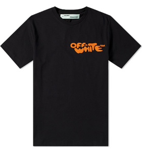 OFF-WHITE Bubble Logo Tee Black/Orange