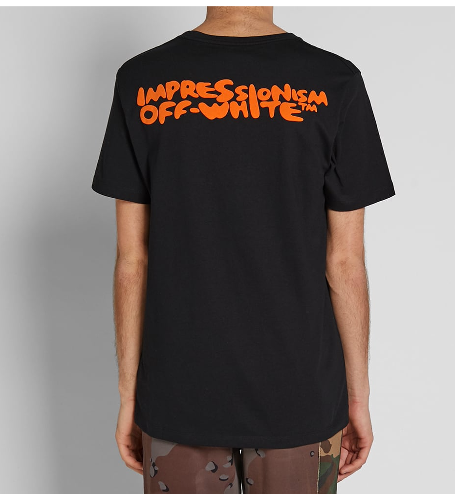 OFF-WHITE Bubble Logo Tee Black/Orange