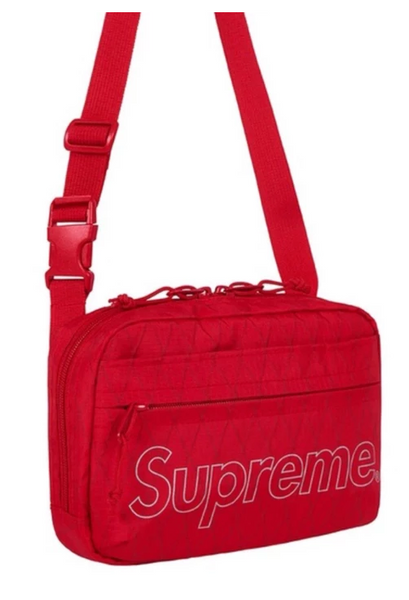 Red supreme shoulder bag fw18 shop