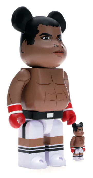 Bearbrick Muhammad Ali 100% & 400% Set Brown