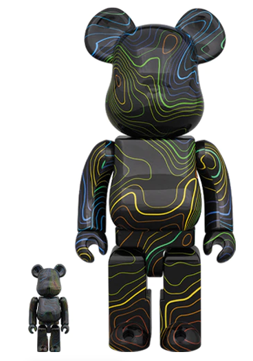 Bearbrick x Hypebeast 100% & 400% Set Black Multicolor