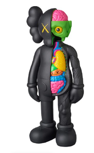 KAWS Companion Flayed Open Edition Vinyl Figure Black