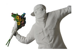 Load image into Gallery viewer, Banksy Brandalism Flower Bomber Figure Gesso White
