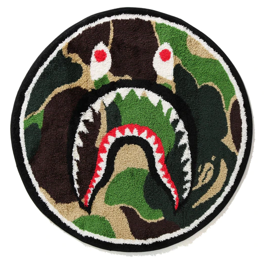 BAPE ABC Shark Rug Green