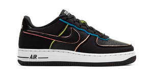 Nike Air Force 1 Low Black Pink Barely Volt (GS)