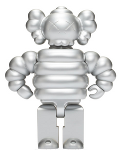 KAWS Chum Kubrick 400% Silver