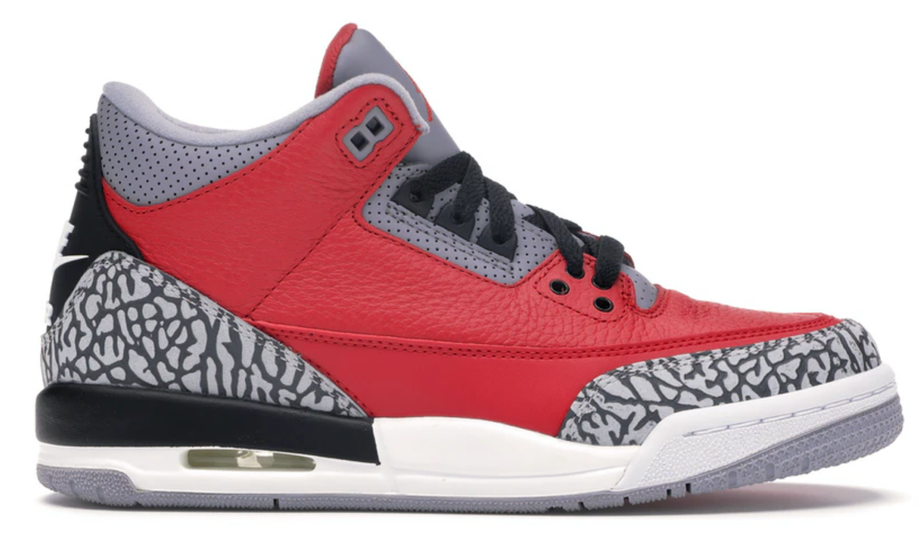 Jordan 3 fire red cement hotsell