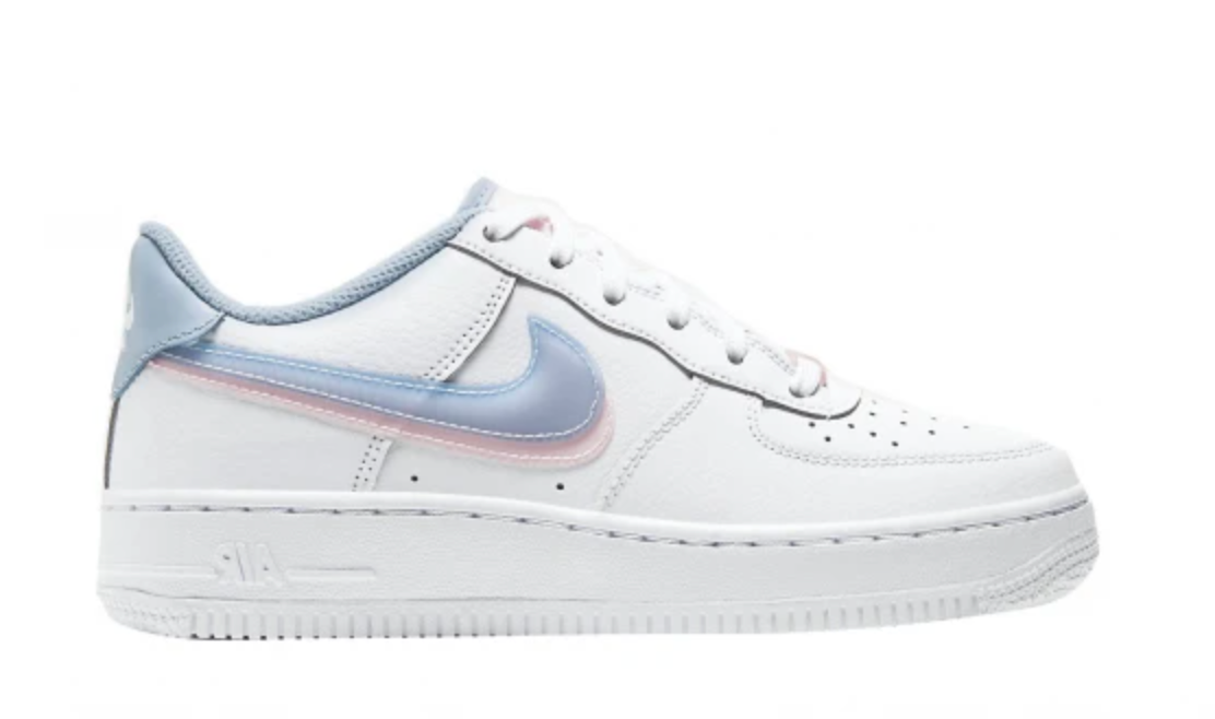 Nike Air Force LV8 GS Double Swoosh White Armory Blue