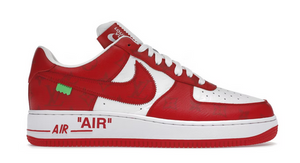 Louis Vuitton Nike Air Force 1 Low By Virgil Abloh White Red