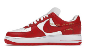 Louis Vuitton Nike Air Force 1 Low By Virgil Abloh White Red