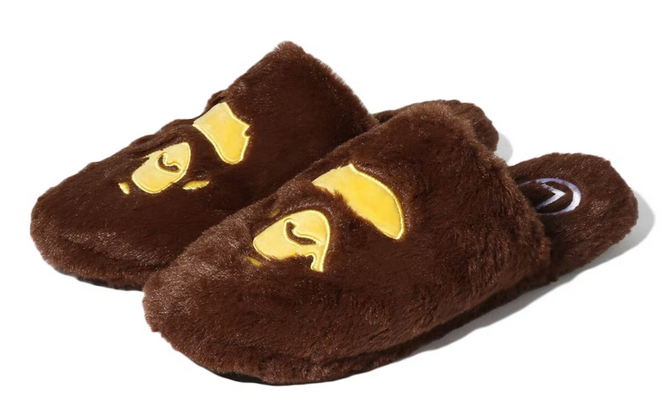 BAPE Ape Head Slipper Brown