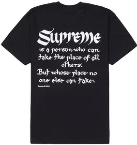 Supreme Person Tee Black – shoegamemanila