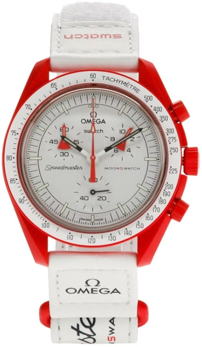 Swatch x Omega Bioceramic Moonswatch Mission to Mars SO33R100