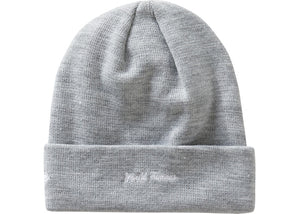 Supreme New Era Cross Box Logo Beanie Heather Grey