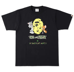 BAPE x Tom and Jerry Cheese Ape Head Tee Black