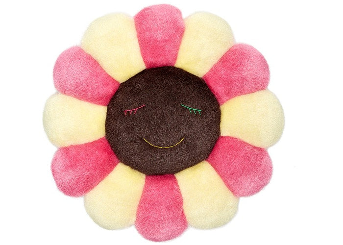 Takashi Murakami Flower Plush 1M Pink/Light Yellow/Brown