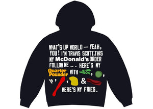 Travis Scott x CPFM 4 CJ Script Hoodie Black